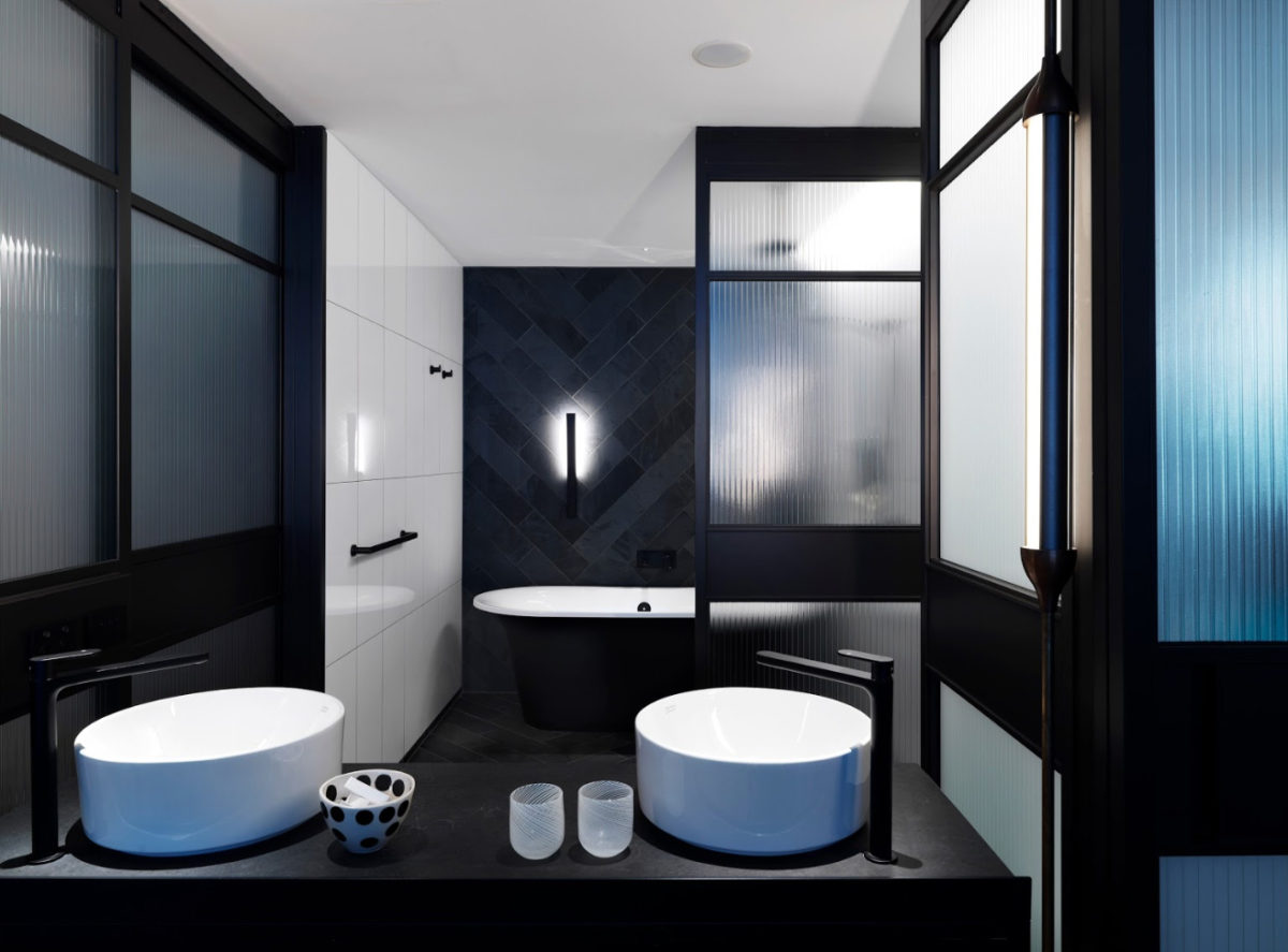 Victoria + Albert Monaco bath in the new QT Melbourne Hotel Luxe by