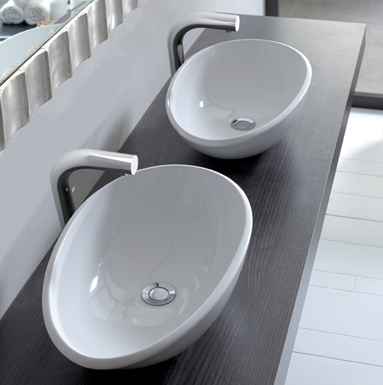 Victoria + Albert Napoli 57 basin in volcanic limestone is distributed in Queensland by Luxe by Design, Brisbane.