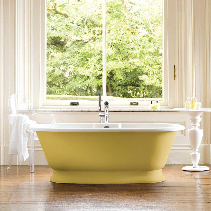Victoria + Albert York traditional bath in volcanic limestone is distributed in Queensland by Luxe by Design, Australia.