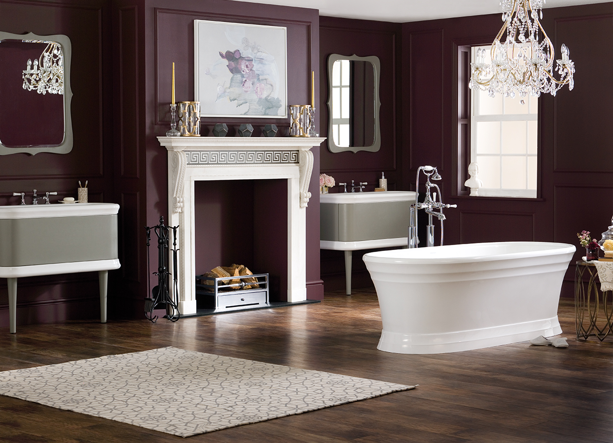 Victoria + Albert Worcester traditional plinth bath is imported and distributed in Australia by Luxe by Design, Brisbane.