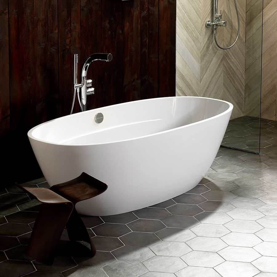 Victoria + Albert Terrassa bath is distributed to Sydney, Melbourne, Brisbane, Canberra and Hobart by Luxe by Design.