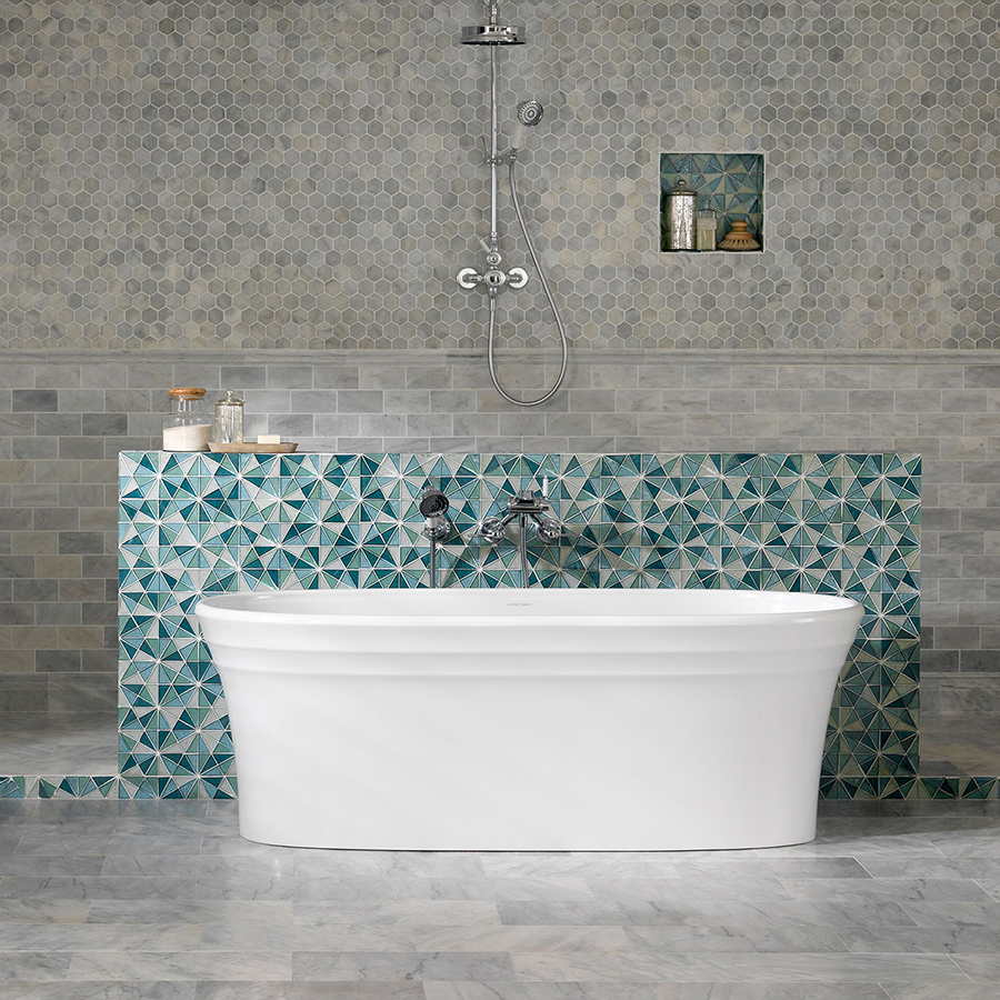 Victoria + Albert Warndon bath is distributed to Sydney, Melbourne, Brisbane, Canberra and Hobart by Luxe by Design.