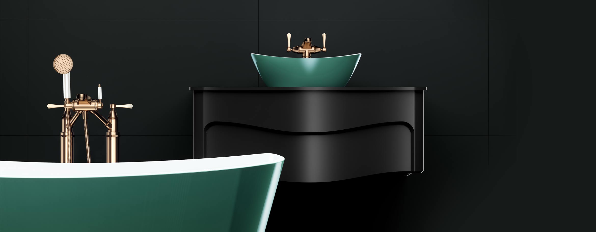 Victoria + Albert custom painted baths and basins - distributed in Australia by Luxe by Design Brisbane.