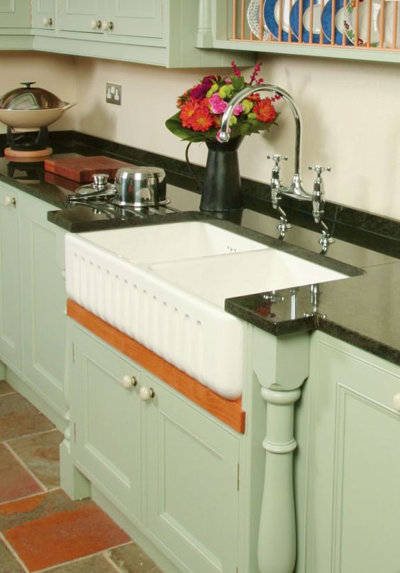 Shaws Ribchester 800 fireclay butler sink. Distributed in Australia by Luxe by Design, Brisbane.