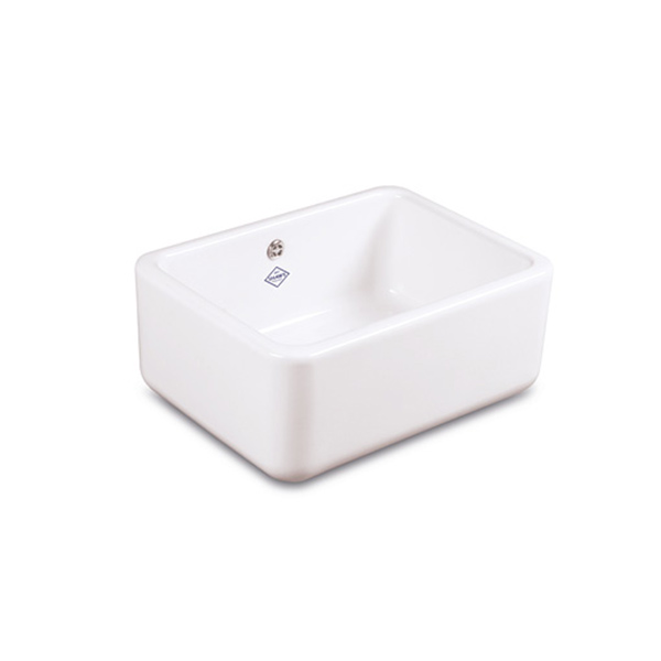 Shaws Butler Sink 600. 600mm single bowl fireclay butler sink by Shaws of Darwen, England. Imported and distributed in Australia by Luxe by Design, Brisbane.