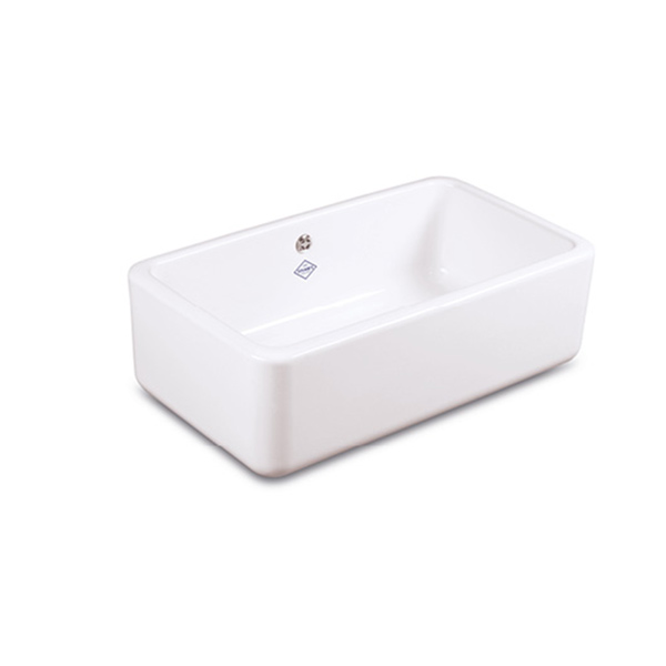 Shaws Shaker Sink 800. 800mm single bowl fireclay butler sink by Shaws of Darwen, England. Imported and distributed in Australia by Luxe by Design, Brisbane.