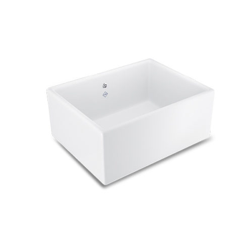 Shaws Shaker Single 600 Sink. 600mm single bowl fireclay butler sink by Shaws of Darwen, England. Imported and distributed in Australia by Luxe by Design, Brisbane.