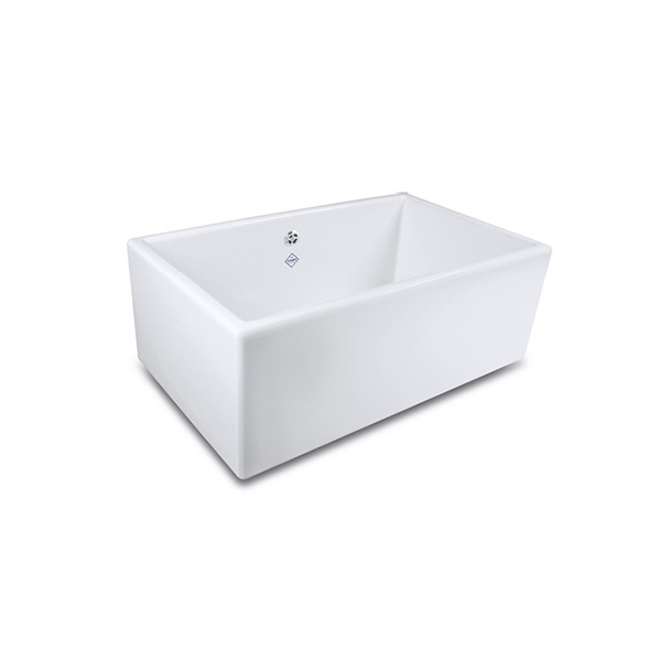 Shaws Shaker Single 800 Sink. 800mm single bowl fireclay butler sink by Shaws of Darwen, England. Imported and distributed in Australia by Luxe by Design, Brisbane.