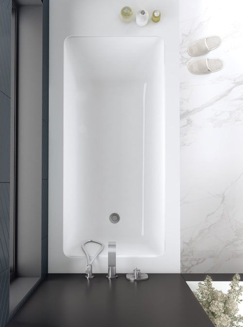 Victoria + Albert Kaldera 6 1650mm stone inset or undermount bath. Distributed in Australia by Luxe by Design. Brisbane.