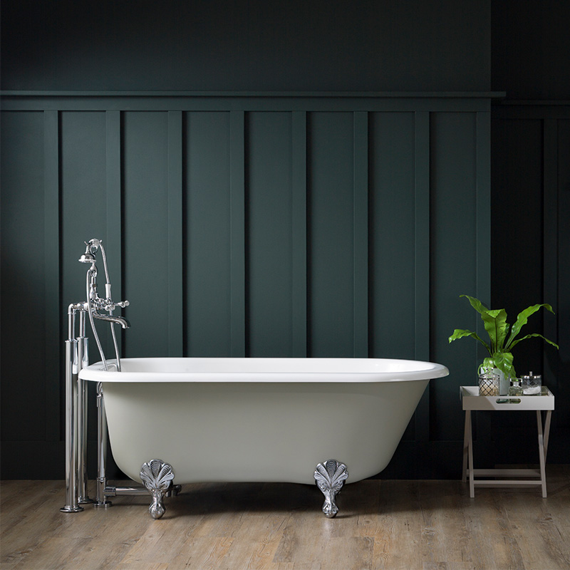 Victoria + Albert Kit 50 exposed bath waste with overflow for claw foot and freestanding baths. Distributed in Australia by Luxe by Design, Brisbane.
