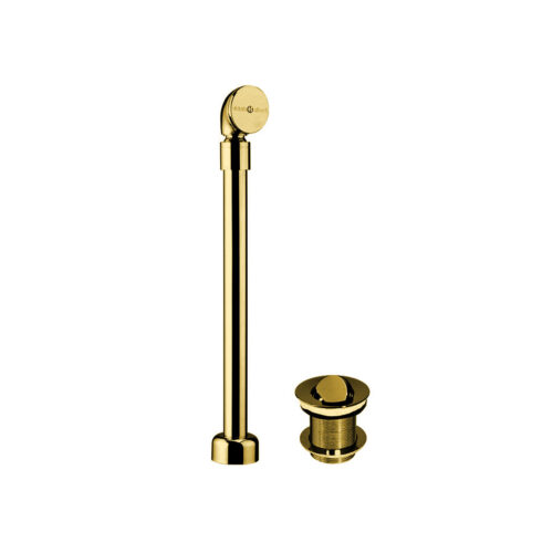 Victoria + Albert Kit 17 in Polished Brass. Exposed overflow suitable for modern freestanding baths, available in 4 finishes. Distributed in Australia by Luxe by Design, Brisbane.