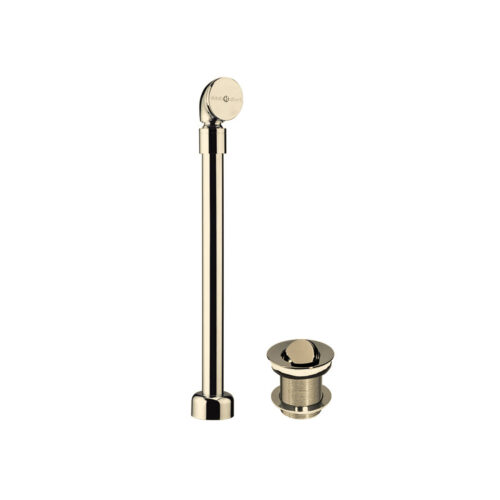 Victoria + Albert Kit 17 in Polished Nickel. Exposed overflow suitable for modern freestanding baths, available in 4 finishes. Distributed in Australia by Luxe by Design, Brisbane.