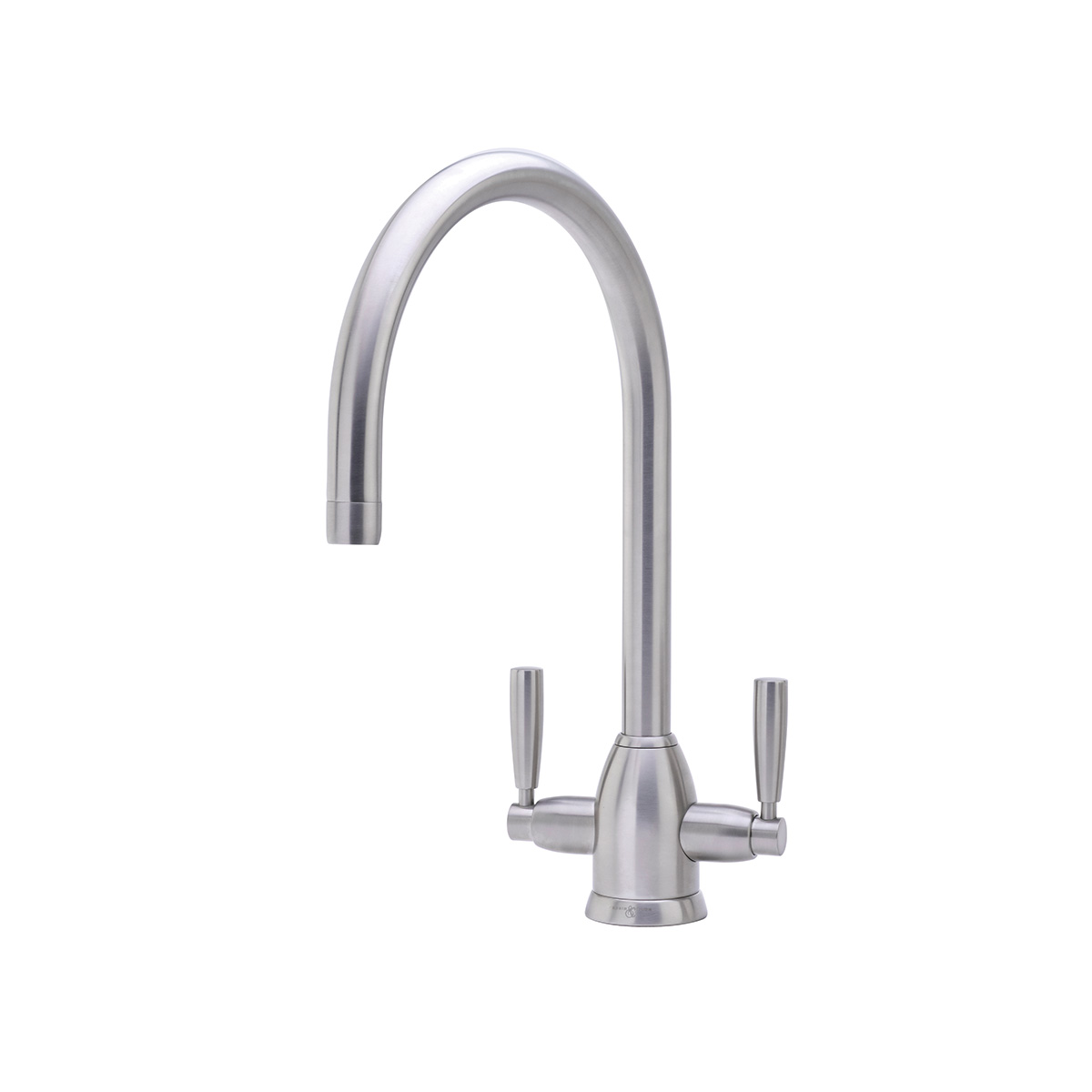 Shaws by Perrin & Rowe Silverdale kitchen mixer in Pewter. Oberon style kitchen mixer AUSH.4861. Distributed in Australia by Luxe by Design, Brisbane.
