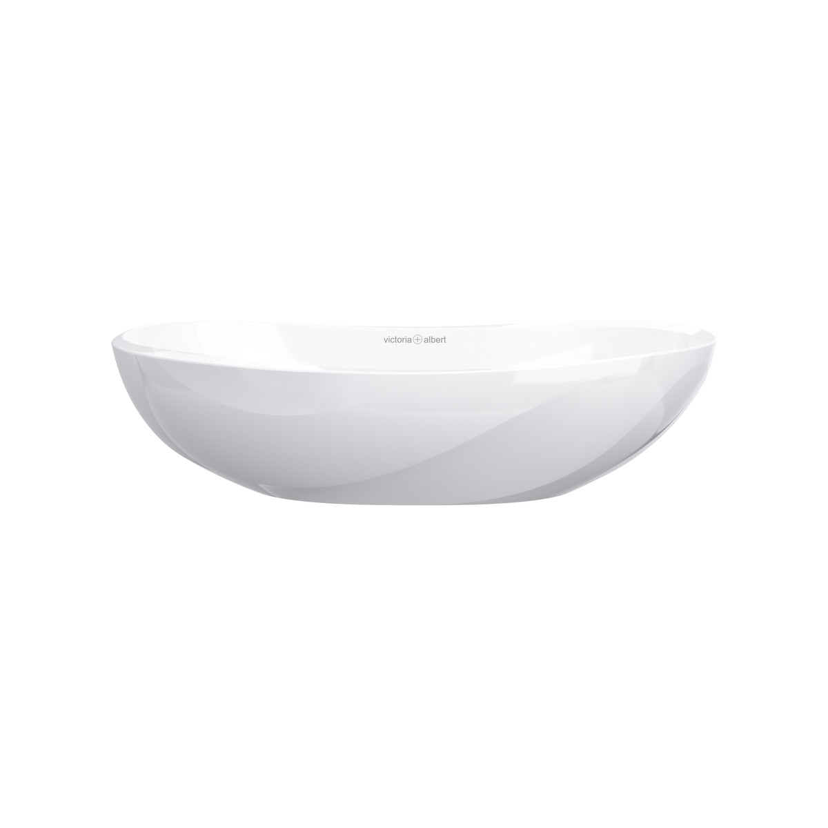 Victoria + Albert Seros 55 Countertop Basin, sculpted wave design stone vessel basin inspired by Sophie Elizabeth Thompson sculptures. Available in Gloss White and Matt White in bath, vessel basin and pedestal basin formats. Distributed in Australia by Luxe by Design, Brisbane.