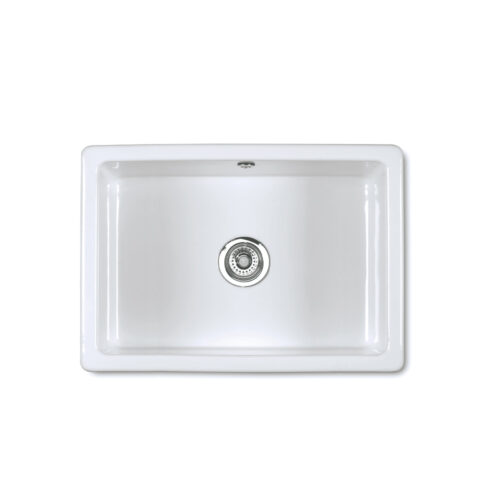 Shaws Inset 800 fireclay sink is available in Australia through Luxe by Design, Brisbane.